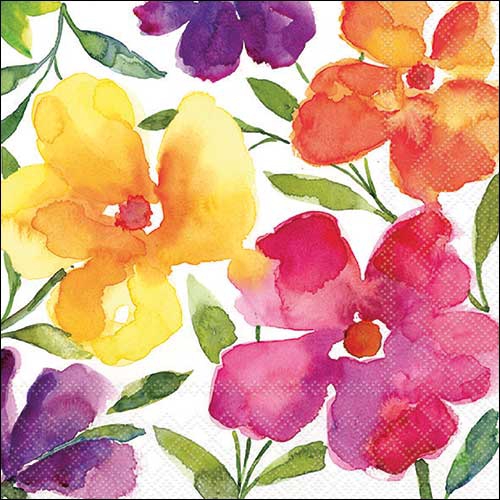 Servilletas 33x33 cm - Happy bloomers , Flores