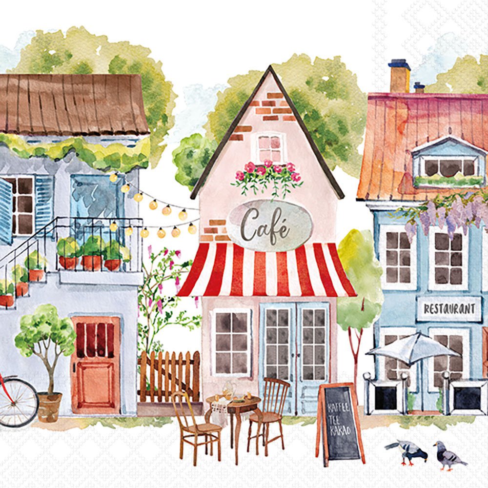 Servietten 33x33 cm - Cottages