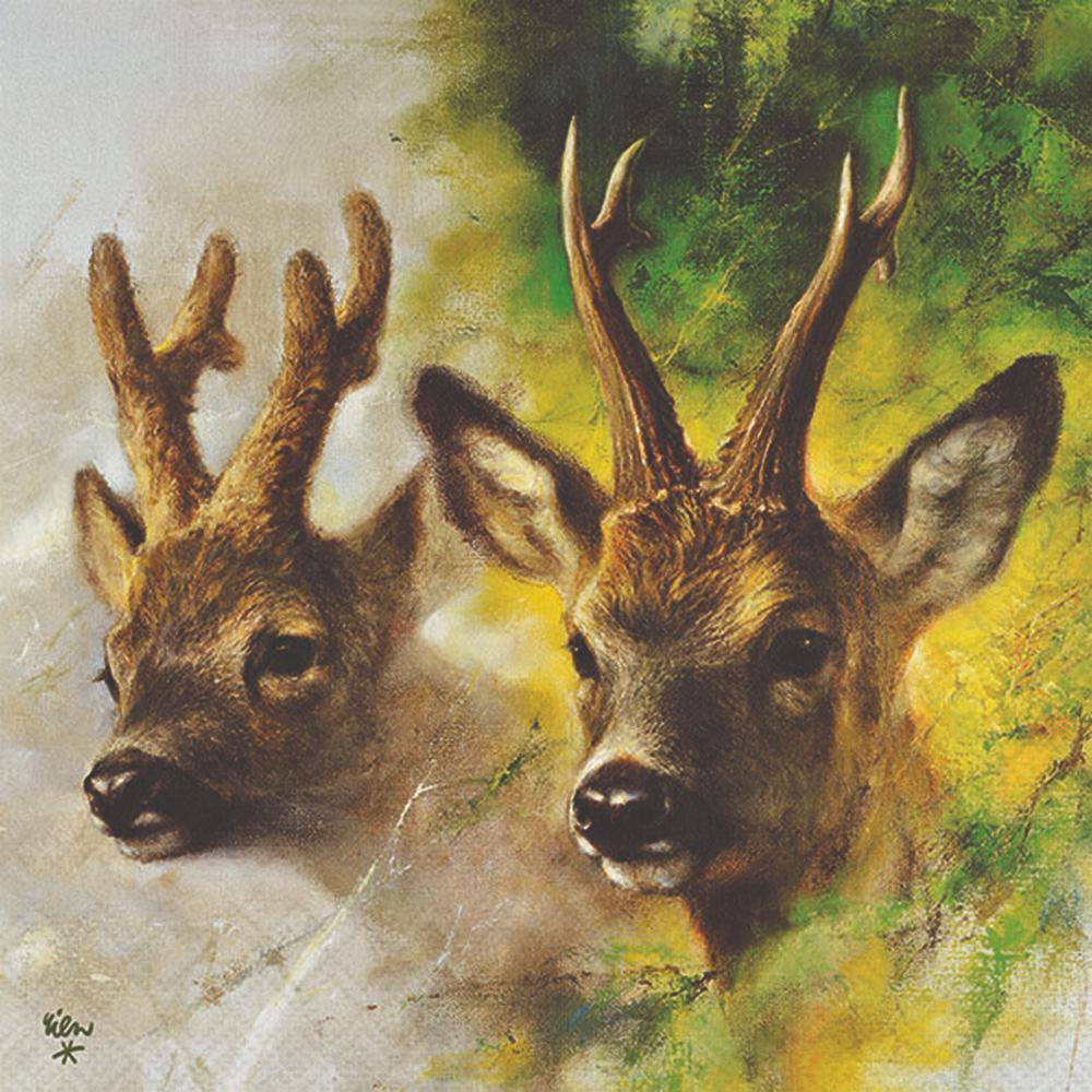 Servietten 33x33 cm - Roebuck