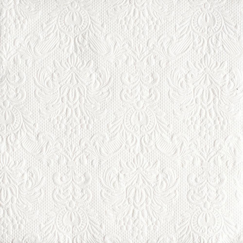 Servietten 40x40 cm - Elegance white