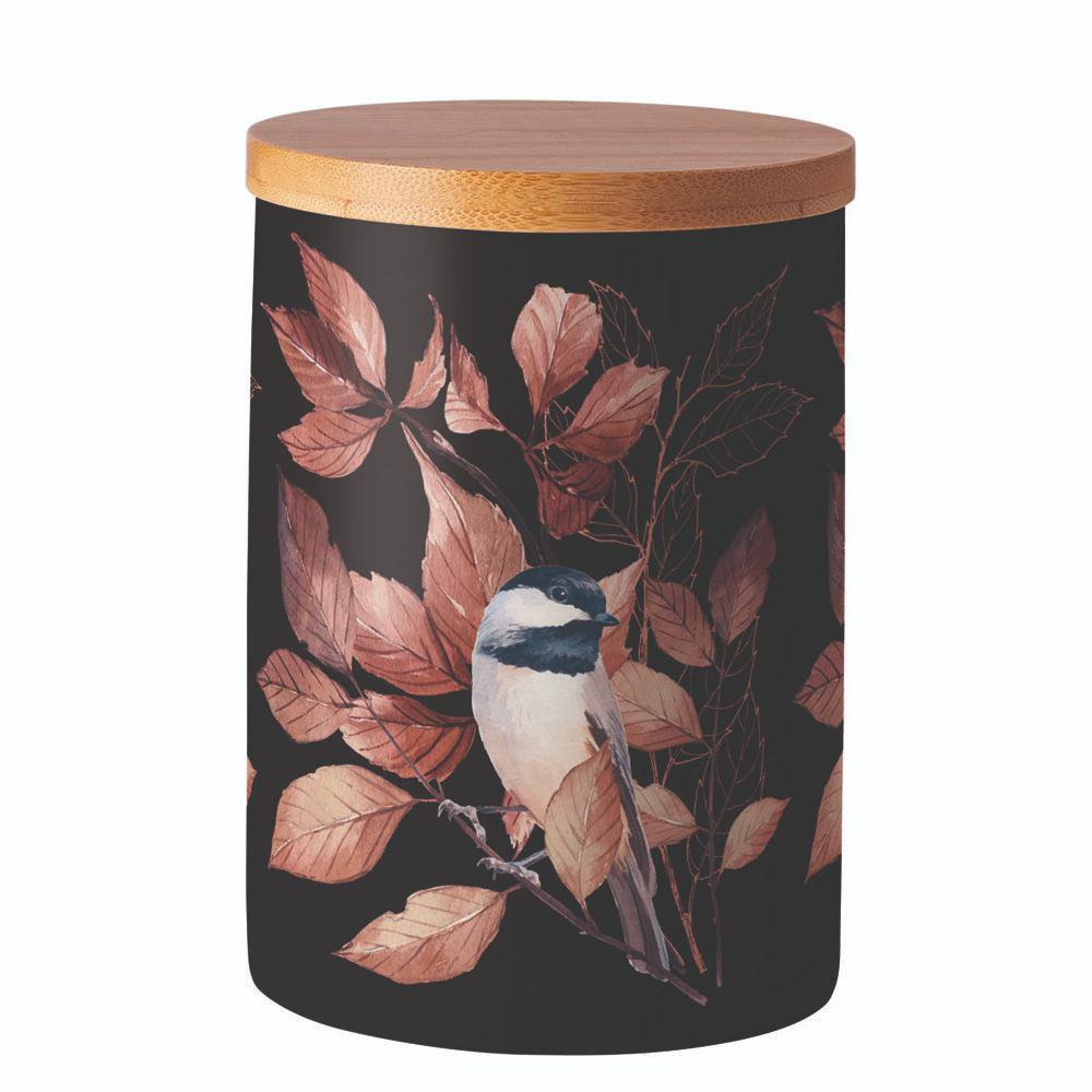 Opslag tin medium - Lovely chickadee black