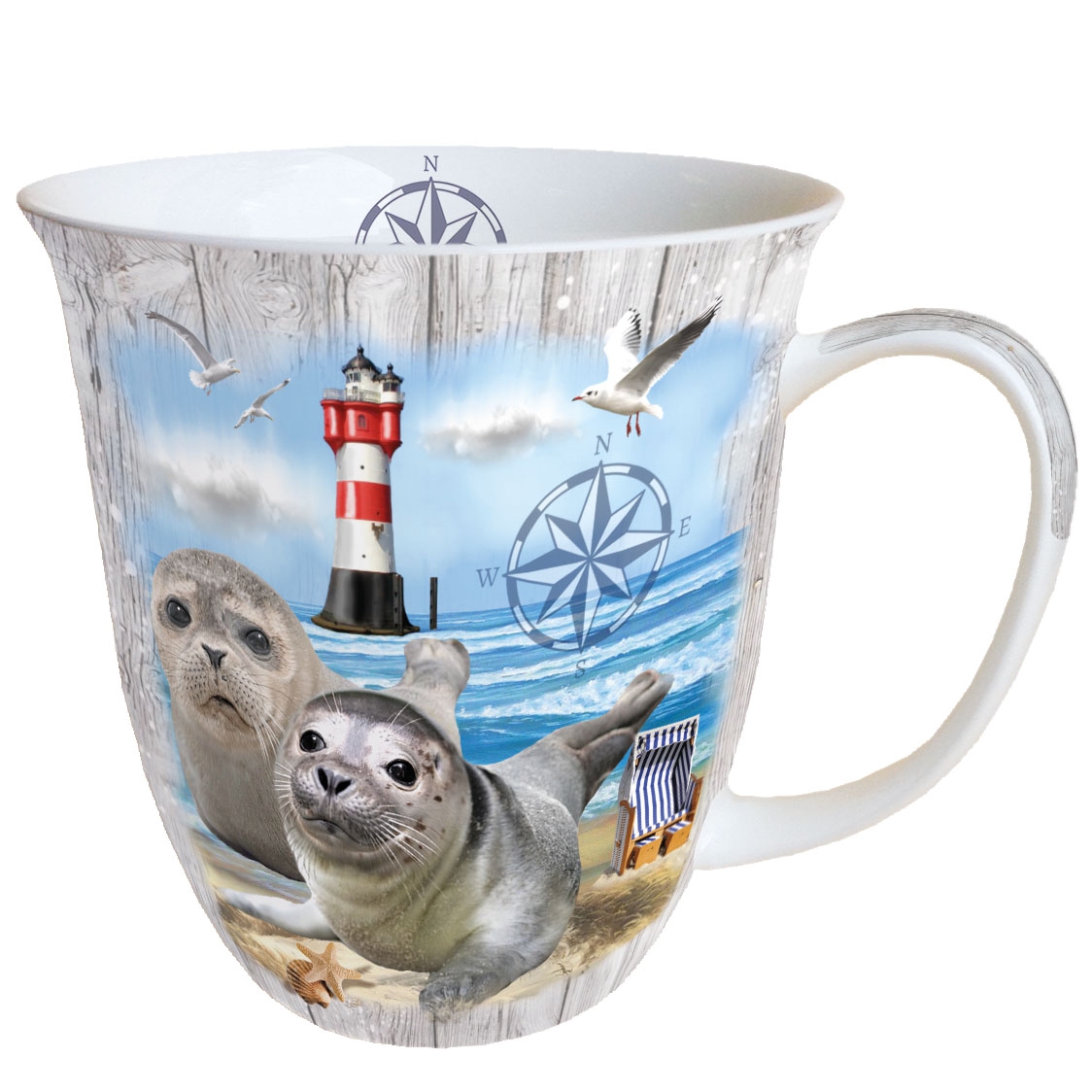 Porcelain Cup Seal Couple By Wimmel Napkins