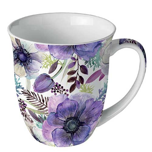 Tazza di porcellana -  Purple dream, I fiori,  viola,  Fiori