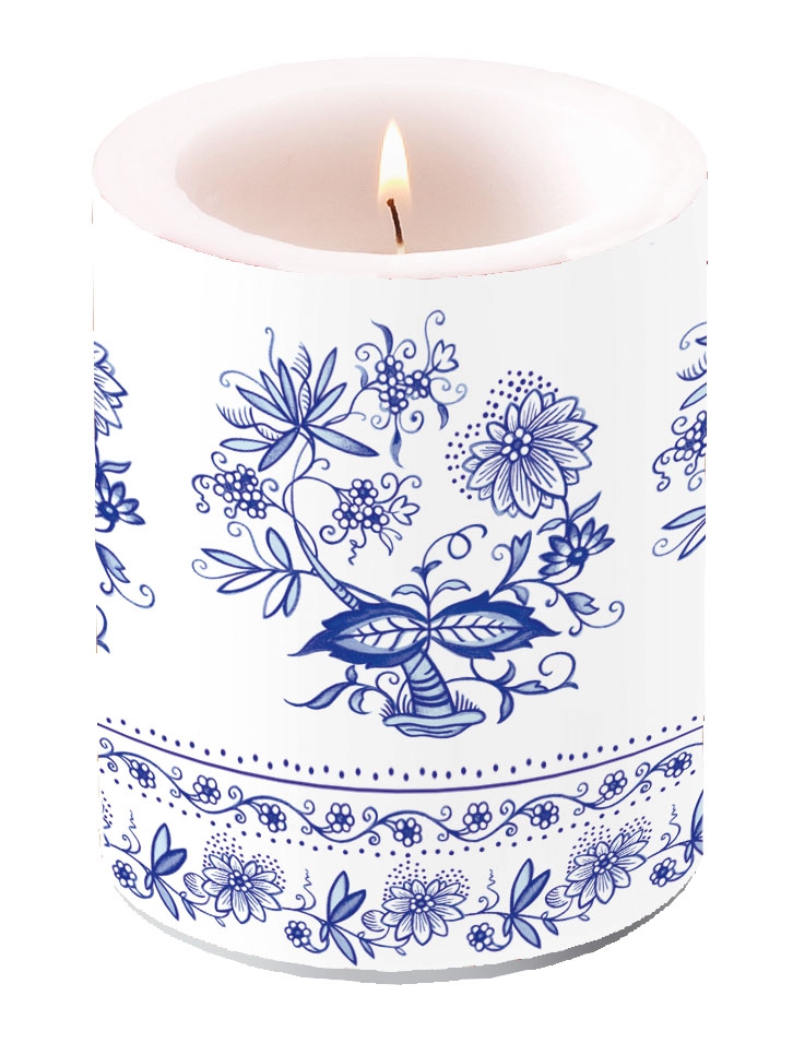 decorative candle - Blue Onion
