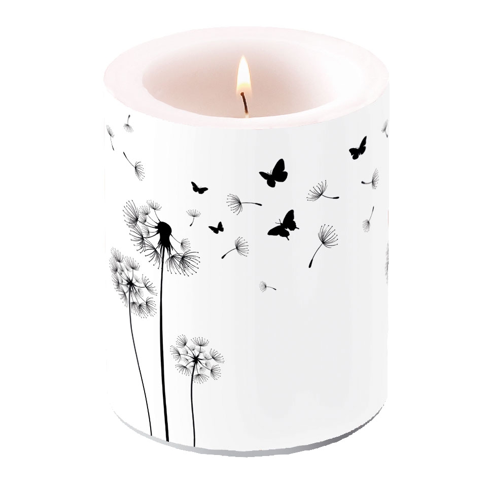 decorative candle - Blowing Away Black