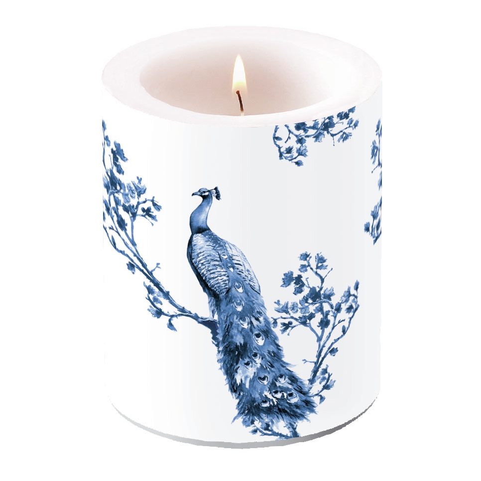 vela decorativa - Royal Peacock