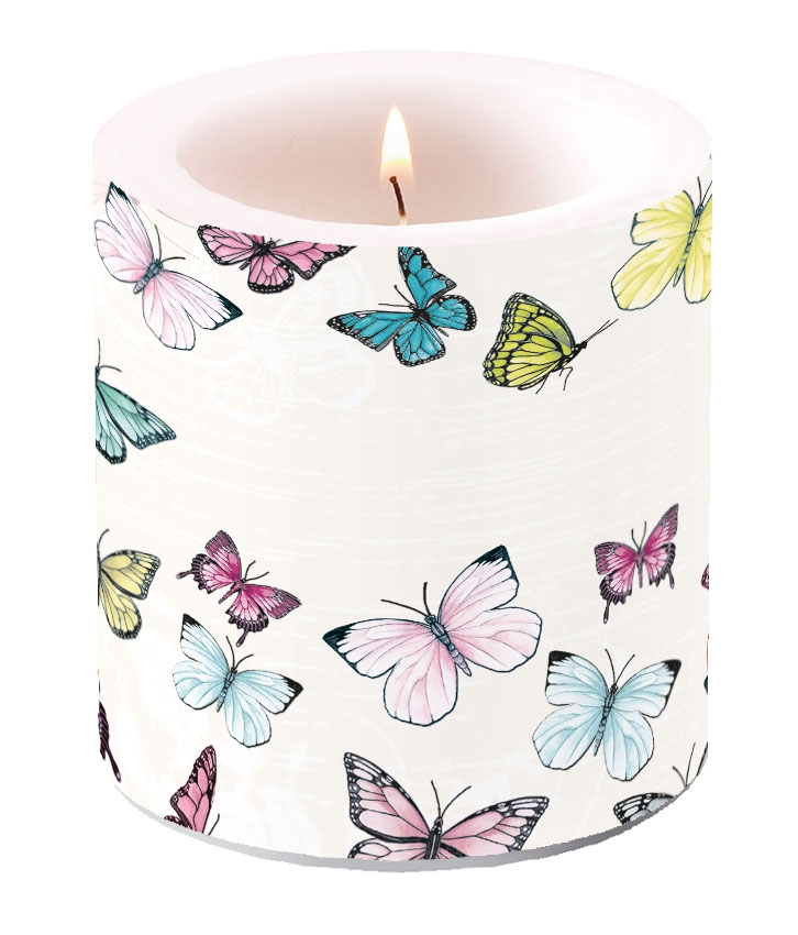 Decorative candle small - Butterfly
