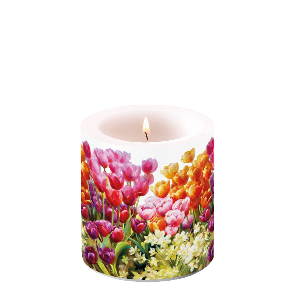 Dekorkerze klein - Tulips, Tulpen Dekorkerze klein - Tulips