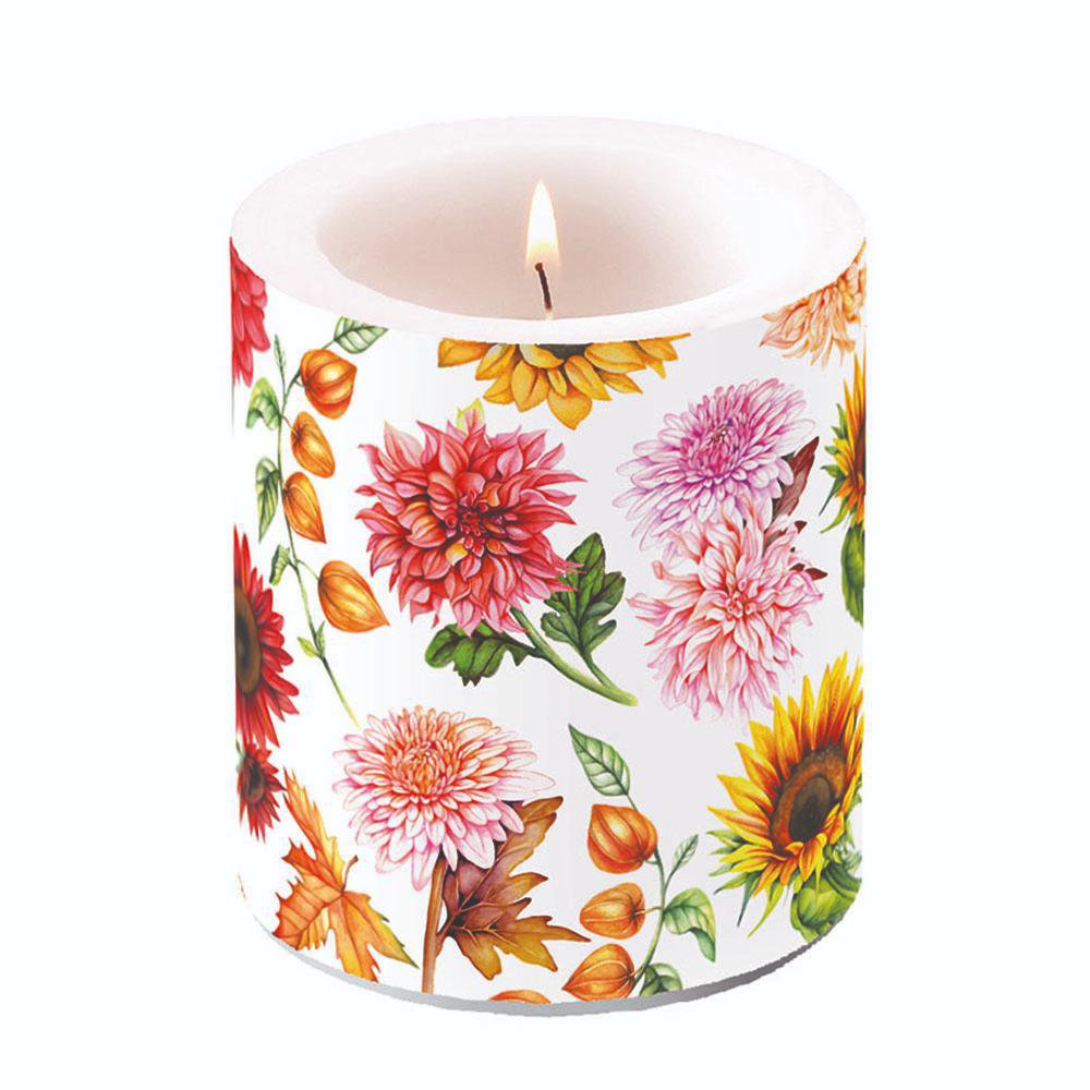 Świeca dekoracyjna średnia - Autumn blooming