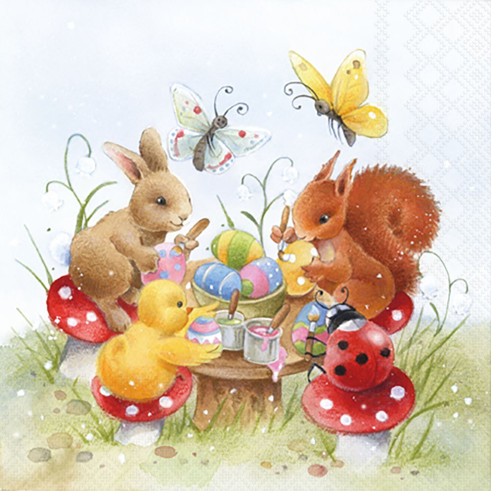 Napkins 25x25 cm - Painting class