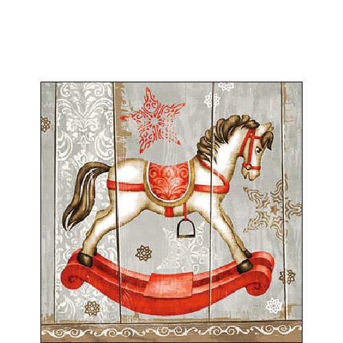 Servietten 25x25 cm - Rocking Horse 