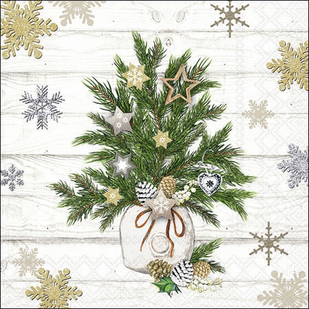 餐巾25x25厘米 - Decorated Branches 