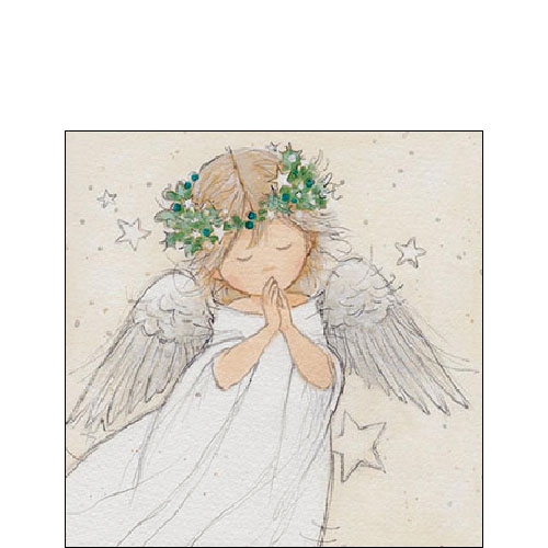 Napkins 25x25 cm - Praying angel 