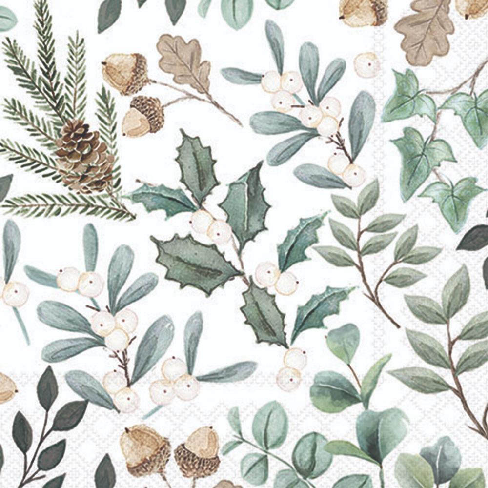 Servietten 25x25 cm - Collection of leaves