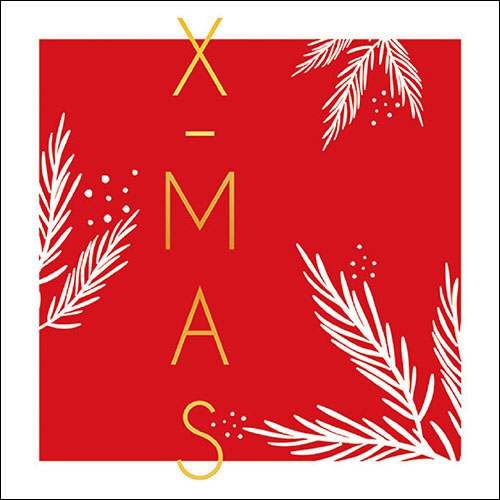 Napkins 33x33 cm - X-Mas Red 