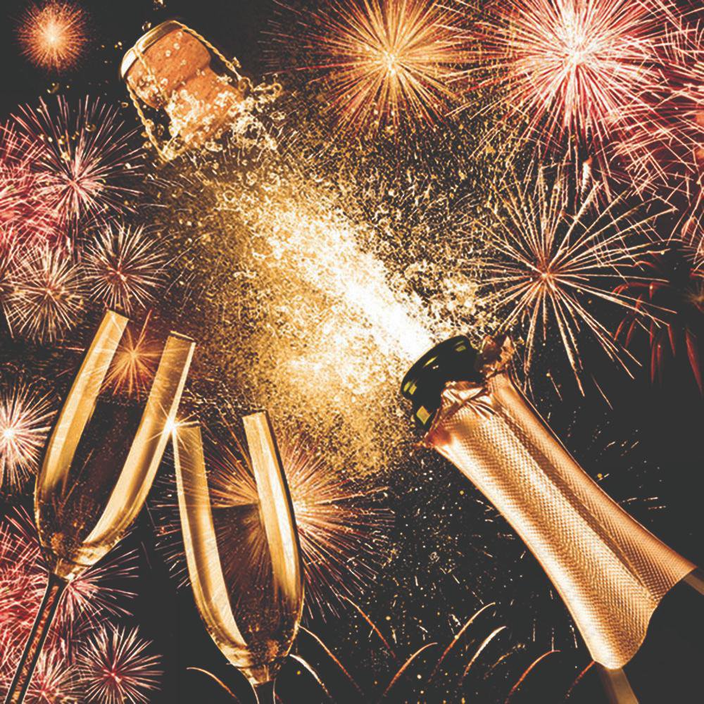 Servietten 33x33 cm - Popping Cork 