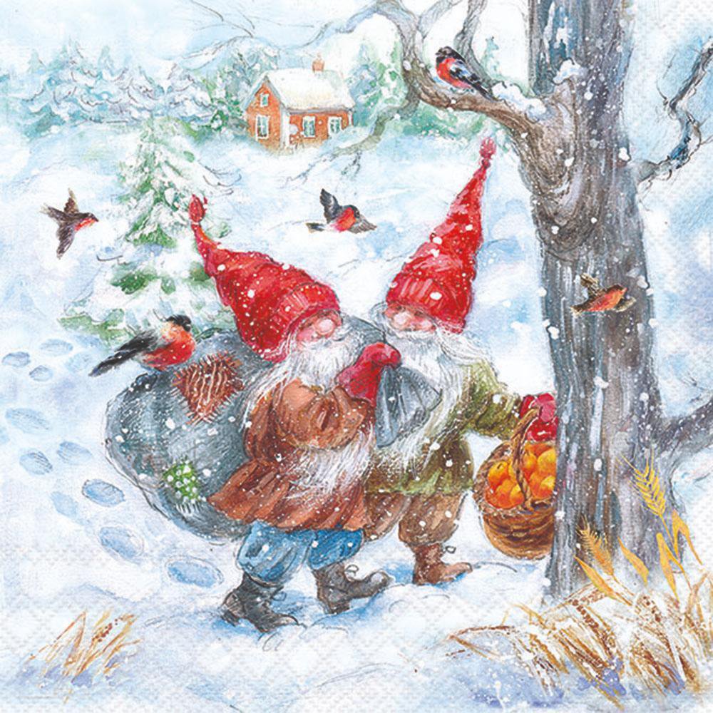 Servietten 33x33 cm - Hey Ho 