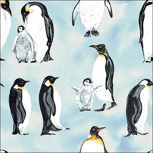 Serwetki 33x33 cm - Penguins 