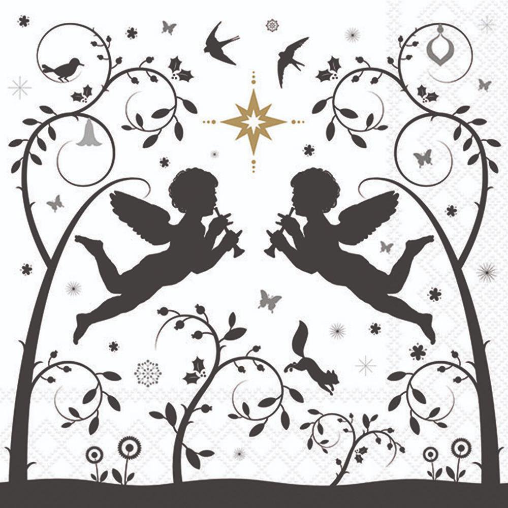 Servetten 33x33 cm - Flying angels