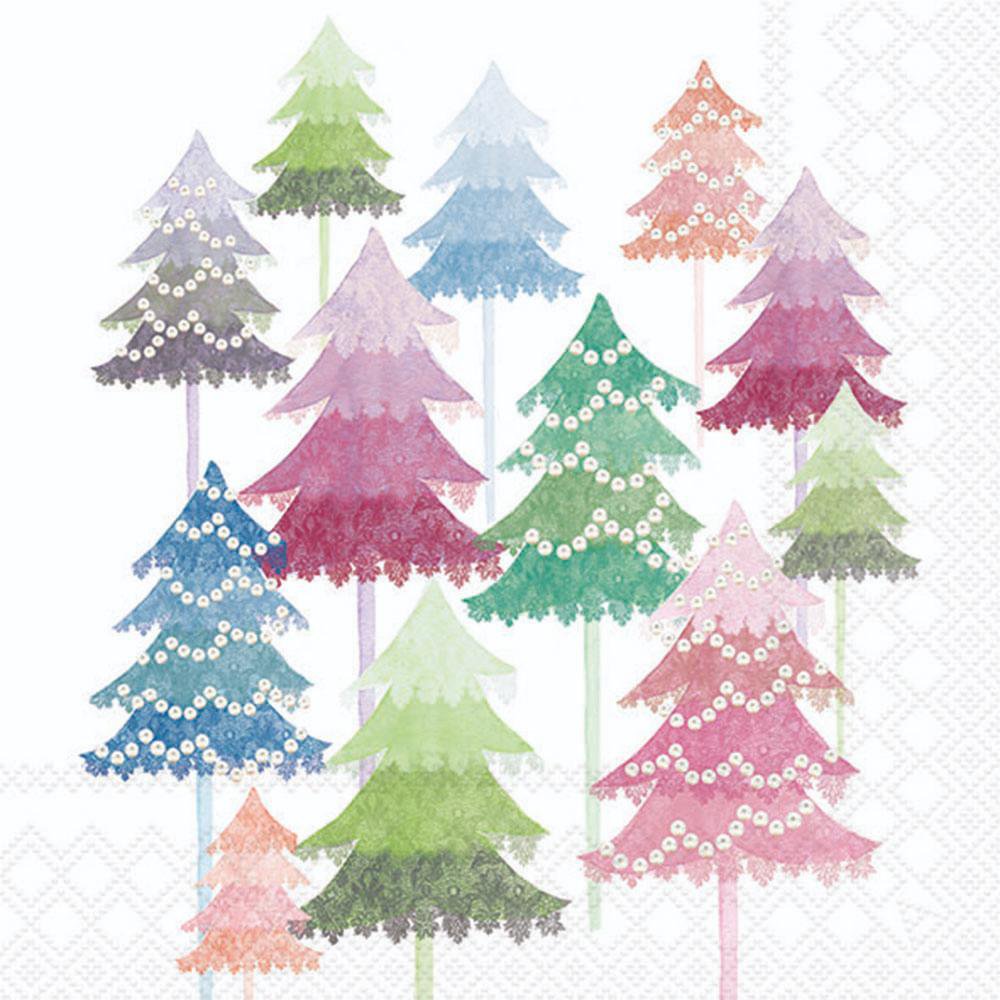 Napkins 33x33 cm - Watercolour trees