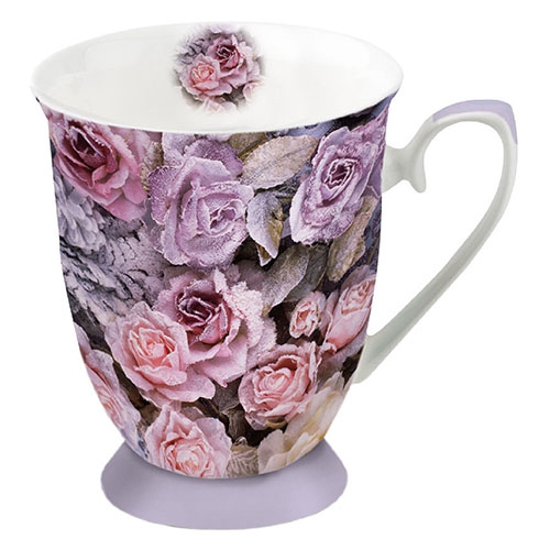 Porcelain Cup -  Winter Roses