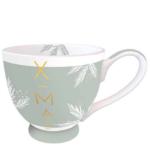 Porzellan-Tasse -  X-Mas Green