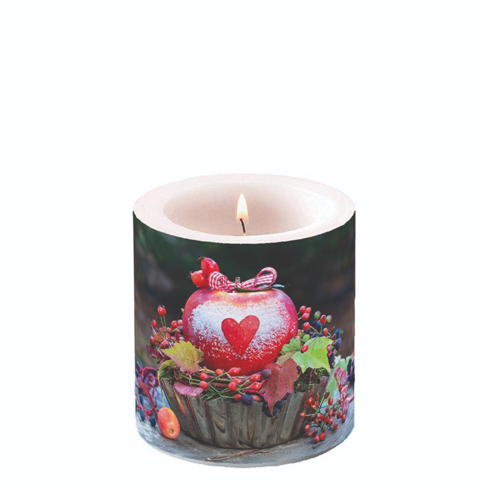 Vela decorativa pequeña - Snow dusted apple