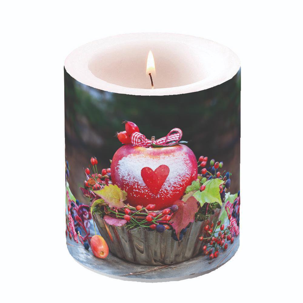 Soporte para velas decorativas - Snow dusted apple