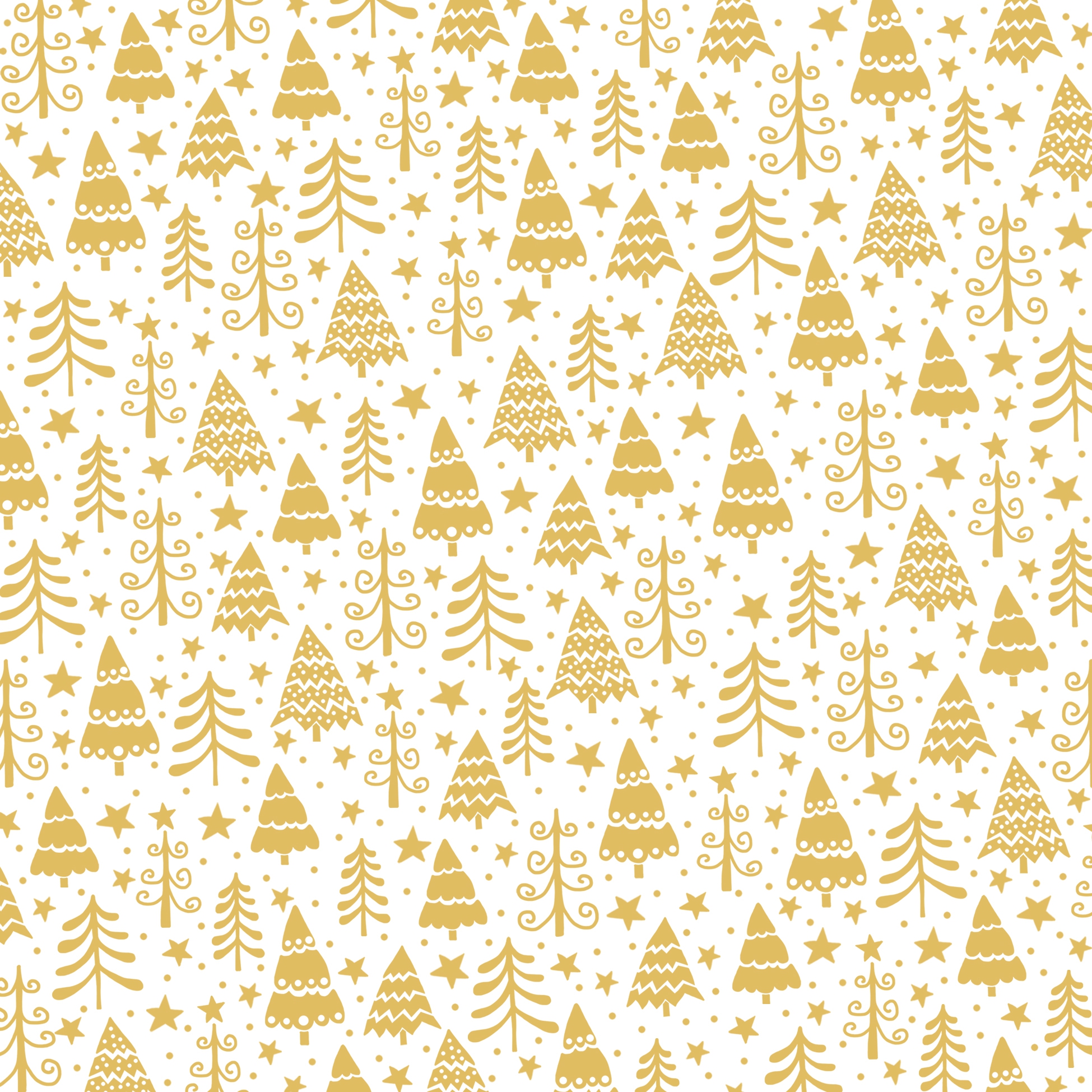 Servilletas 33x33 cm Atelier -  Golden Forest, Abeto,  Abetos,  Árboles de Navidad,  oro,  Bosque,  Árbol de Navidad,  Prados