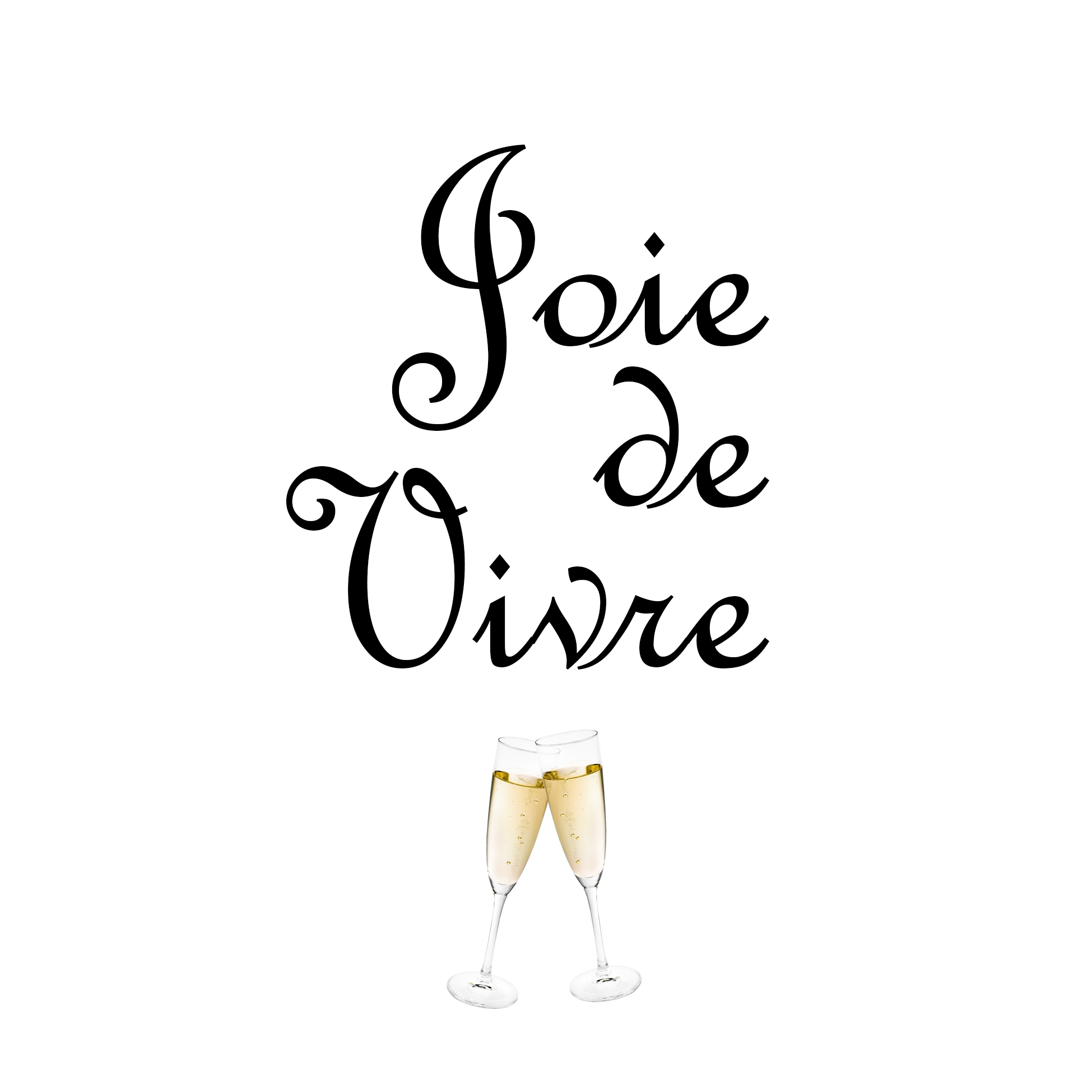 Servilletas 33x33 cm Atelier -  Joie de Vivre, Celebración,  Texto,  Francia,  Eventos,  Diciendo,  Países