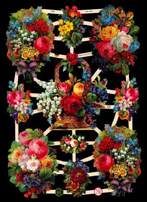 Glanzbilder - Blumen Motiv 7, Rosen