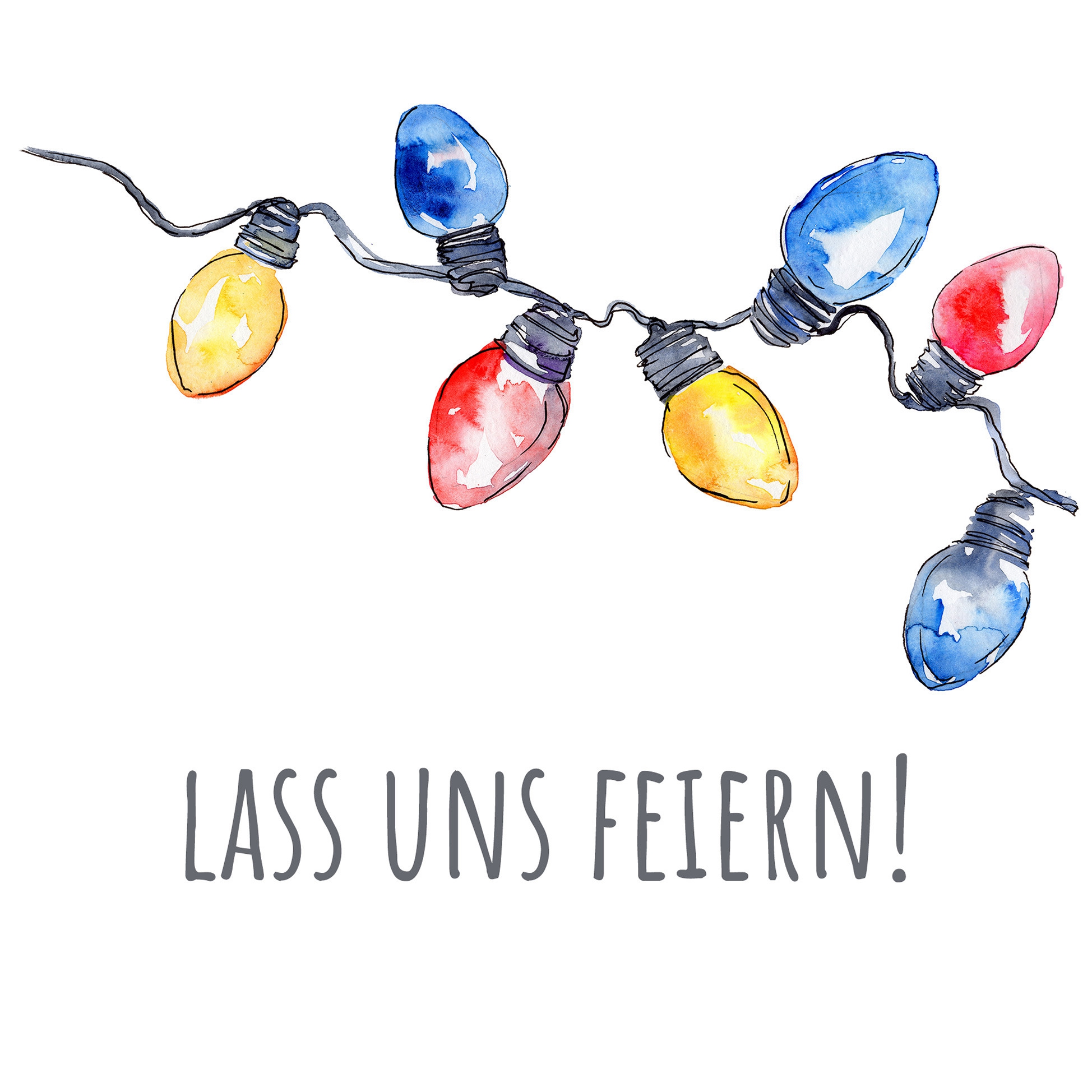 Serviettes 33x33 cm - Lass uns feiern!