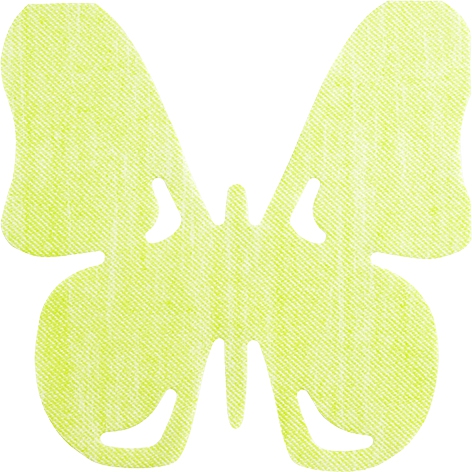 Die-cut napkins - SV Butterfly green
