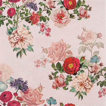 Napkins 25x25 cm - Elisabeth rose