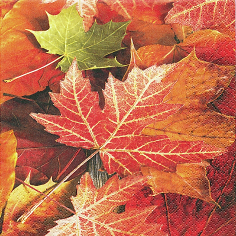Napkins 33x33 cm - Maple Leaves