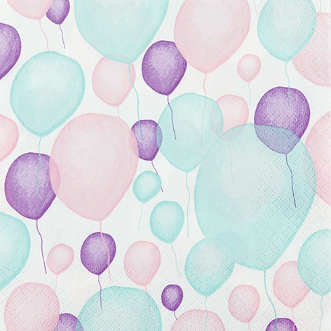 Napkins 33x33 cm - Just fly, balloon Napkins 33x33 cm - Just fly