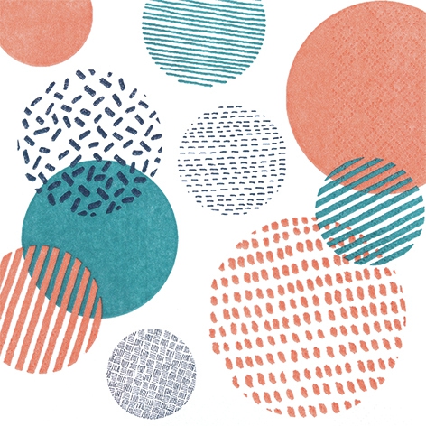 Napkins 33x33 cm - Hatched