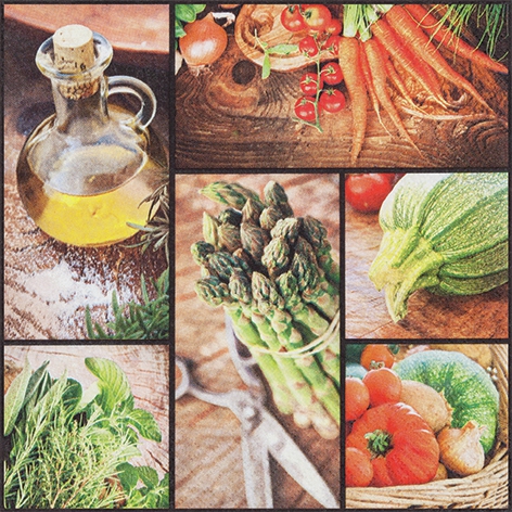 Guardanapos 33x33 cm - Fresh Vegetables