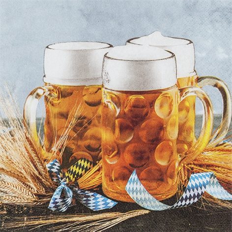 Napkins 33x33 cm - Beer Mug