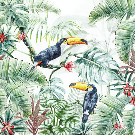 Servietten 33x33 cm - Welcome to the Jungle