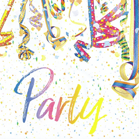 Napkins 33x33 cm - Colourful Party