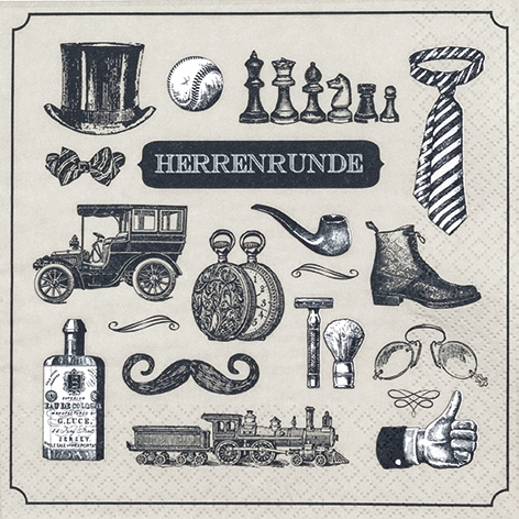 Guardanapos 33x33 cm - Herrenrunde
