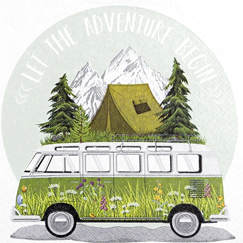 Servietten 33x33 cm - Adventure