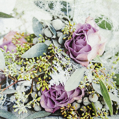 Servietten 33x33 cm - Delicate Bunch