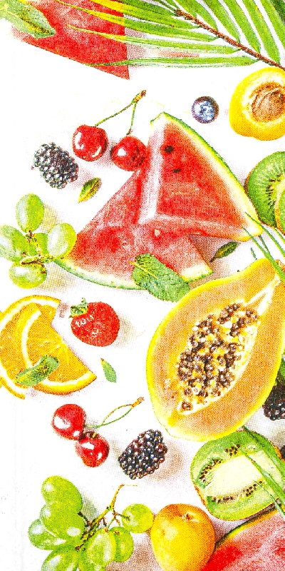 Buffet napkins - Tropical Fruits
