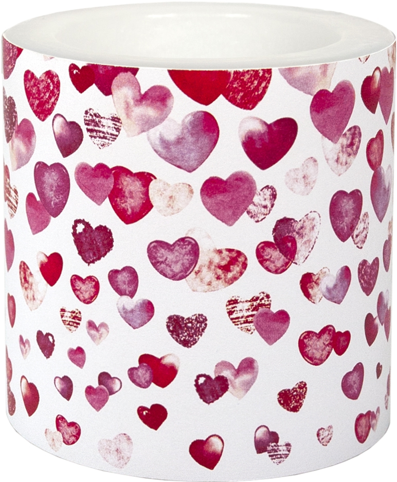 decorative candle - LC Lovely Hearts Ø 75