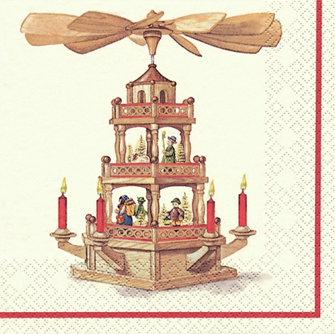 Servietten 33x33 cm - Pyramide, Pyramide Servietten 33x33 cm - Pyramide