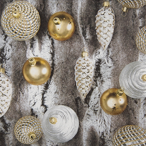 Servietten 33x33 cm - Fur with Ornaments