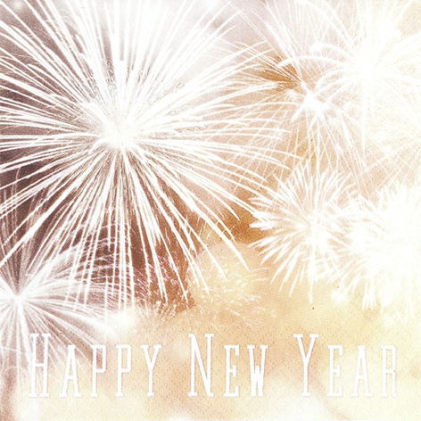 Guardanapos 33x33 cm - Happy New Year