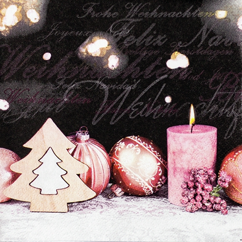 Napkins 33x33 cm - Christmas Romance